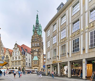 Die Innenstadt in Münster 