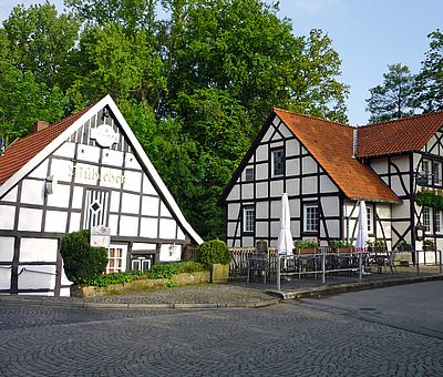 Die alte Wassermühle in Ladbergen mit Rolinck's alter Mühle