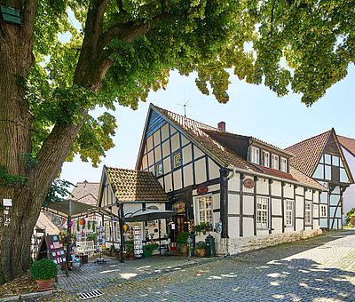 Eines der vielen Fachwerkgebäuden in Tecklenburg